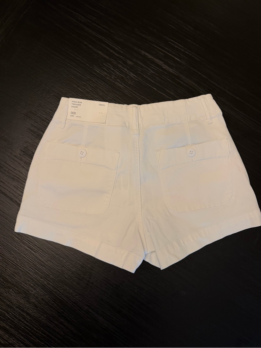 American Eagle Outfitters White Chino Back-Pocket Shorts-Size 000 Brand New!